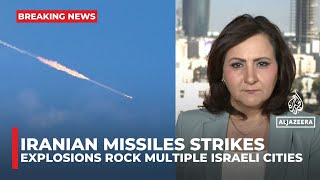 Explosions rock central and northern Israel as Iranian missiles strike four reported locations