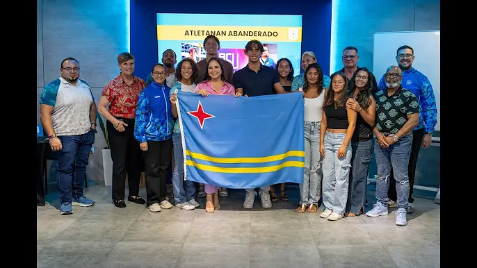 Ceremonia di despedida pa delegacion cu lo representa Aruba na Paraguay