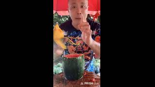 🔴 how to cutwatermelon by funny man 🔴