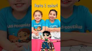 💚조이 에이콘. 1 마커 챌린지. 어린아이들이 헌트릭스 x 파워퍼프걸 #아트를 색칠해요