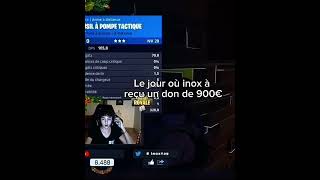 Inoxtag reçoit 3 000€ de don#inoxtag #shorts #trendingshort