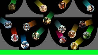 ALL 67 Italian Brainrots Marble Race in Algodoo