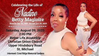 A Service of Thanksgiving for the Life of Nadine Magloire