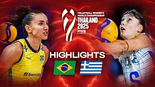 Brazil 🇧🇷 vs. Greece 🇬🇷 - Highlights | Women's World Championships 2025
