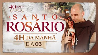 Santo Rosário | 40 Dias com São Miguel Arcanjo 2025 | 03:40 | 18/08 | 3° Dia | Live Ao vivo