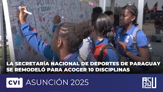 La Secretaría Nacional de Deportes de Paraguay se remodeló para acoger 10 disciplinas