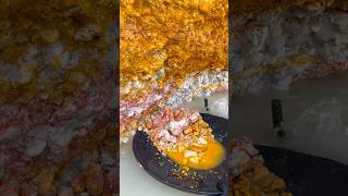 The process of finding gold | finding gold in bedrock fragments