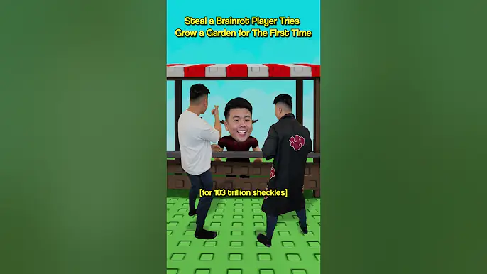 Steal a Brainrot Player Tries Grow a Garden for the FIRST Time