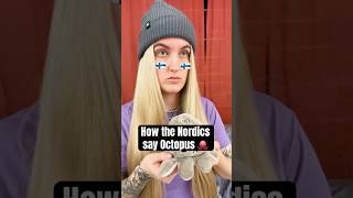 How the Nordic countries say Octopus 🐙 #denmark #sweden #norway #iceland #finland
