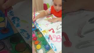 Sulu boya ile bu kadar oldu 🎨🖌️ #painting #suluboya #viral #viralvideo #video #kids #etkinlik #baby