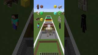 Compétition de saut en longueur entre créature Minecraft !