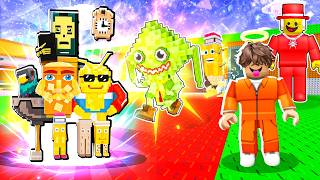 ربلوكس جبت كل الشخصيات الجديده وفعلت حظ لانهائي ! Steal A Brainrot