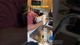 Bro washing his hair with a cap on !! #fypシ゚viral #shorts #blowup