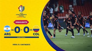 ARGENTINA (4) 0-0 (5) COLOMBIA | Highlights | CONMEBOL Copa América Femenina 2025™
