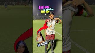 Le dediqué un gol a mi novia