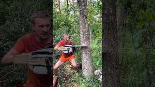#wood #woodworking #cuttingskills #forest #tree #bushcraft #chainsaw