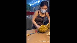 🔴 how to cut durian fruit by pretty woman 🔴