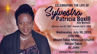 Celebrating the Life of Sylvestra Boxill