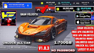 Gran Velocita android v1.0.3 mod apk unlimited money unlimited gold unlock all 
