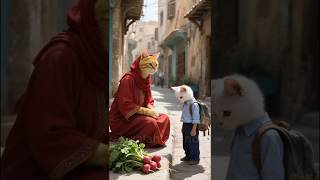 تنمرو علي القط مياو عشان امه بياعت فجل مش هتصدق لما كبر عمل اي #cat #ai #قطط