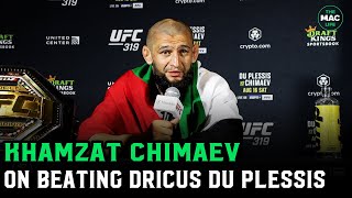 Khamzat Chimaev: “DDP wasn’t that strong" | UFC 319 Post Fight Press Conference