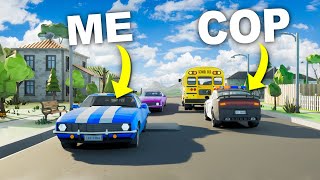 Hiding from Cops by blending into traffic...