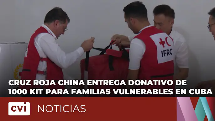 Cruz Roja de China entrega donativo de 1000 kit para familias vulnerables en Cuba