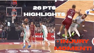 Luka Doncic 26 Pts Highlights vs Latvia + INJURY MOMENT!