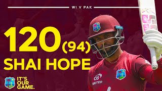 캡틴스 이닝 🫡 샤이 호프, ODI 100점 달성 | 서인도 제도 vs 파키스탄 3번째 ODI