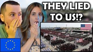 European Girl First Time Reacting to the Power of the US Military