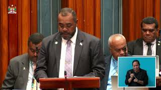 Hon. Mosese Bulitavu delivers his Ministerial Statement at Parliament Sitting session