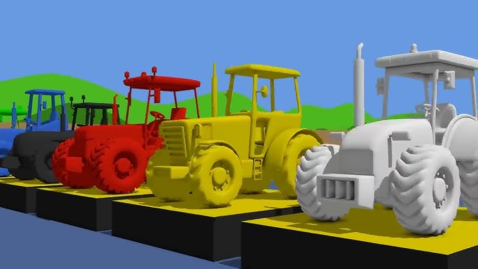 How Tractors and Excavators Work - Real Farm Machinery in Action - Farming with Power