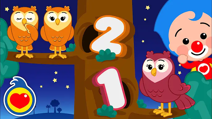 Las Lechuzas ♫ Aprende Colores y Números ♫ Canciones Infantiles Para Dormir ♫ Plim Plim
