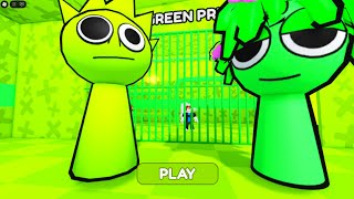 Lime & Green Sprunki Prison Run Obby – Can You Escape?