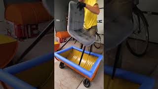 Dad of The Year Builds a Barrel Train Bike 🤗