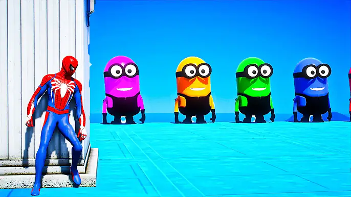 Long Slide Game With Elephant Gorilla Buffalo Hippopotamus Tiger - 3d Animal Game - Funny 3d Animals