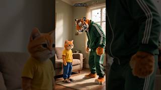 القط مياو اتطرد من البيت.. وشوفوا إزاي بقى أحسن رسام في البلد!💔😨 #shorts #cat #ai #viral