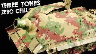 타이트한 독일 3톤 위장 무늬를 에어브러싱하는 방법