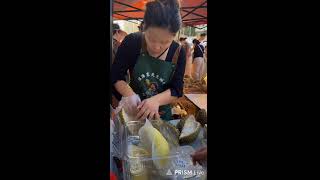 🔴 how to cut perfect durian fruit by pretty woman 🔴