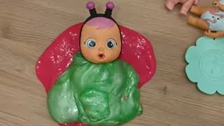 Beautiful Baby 🟢💕  #slime #asmr #doll #kids #funny #viral #baby #cute #love #viralvideo #comedy