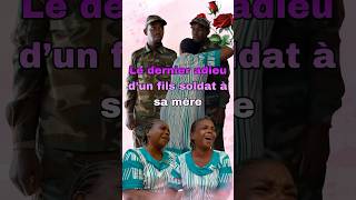 Le dernier adieu d’un fils soldat à sa mère.