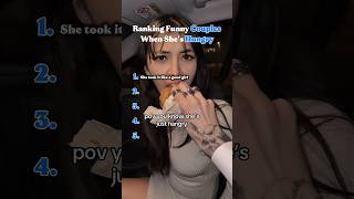 Ranking Funny Couples When She's Hungry #funnyvideo #couple #ranking