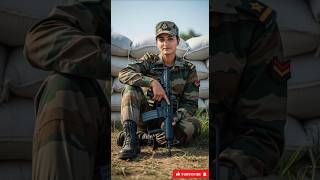 🇮🇳जिसे सबने कमजोर समझा वह बनी देश की शेरनी #army #girl #motivation #shortsfeed #ai #tranding #video