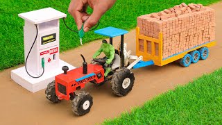 diy tractor mini petrol pump | science project | ‪@sanocreator‬
