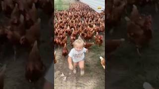 When Animals Meet Tiny Humans #shorts