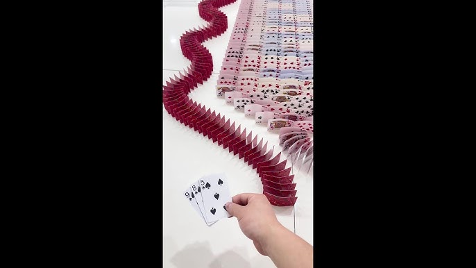 More than 10,000 dominoes made of cards #domino #shorts #2025