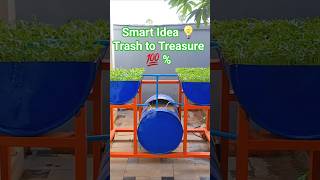 Amazing Idea 💡 Save Space, Growing & Feed Fish at the Same time ✅️ #trashtotreasure #diy #crafts