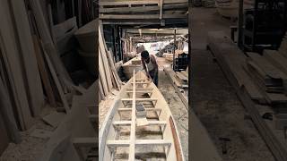 The Extraordinary Process Of Making a Wooden Boat || #shorts #inayetshobuj
