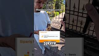 Müşterinin yemeğini ısırdım 😂😱 #shorts #keşfet #tiktok #motovlog #viral #fyp #reels #kurye #yamaha