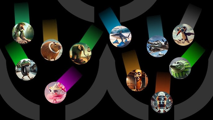 Italian Brainrot Marble Race in Algodoo